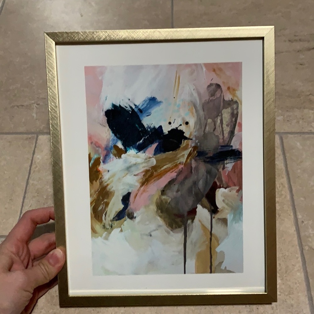 Framed abstract art print 8 x 10
